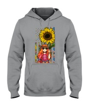 Happy little hippie Independence day Hooded Sweatshirt tile