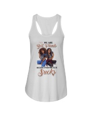 We are best friends Ladies Flowy Tank tile