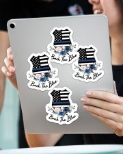 Black the blue Sticker - 4 pack (Vertical) aos-sticker-4-pack-vertical-lifestyle-front-11
