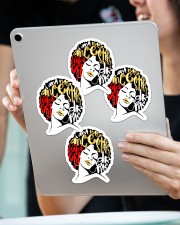 I am my ancestor's wildest dream Sticker - 4 pack (Vertical) aos-sticker-4-pack-vertical-lifestyle-front-11