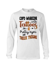 COPD warrior with tattoos Long Sleeve Tee tile