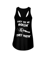 They see me rollin' Ladies Flowy Tank tile