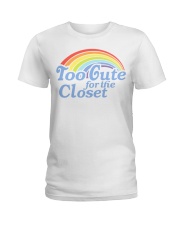 Too cute for the closet Ladies T-Shirt tile