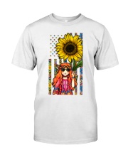 Happy little hippie Independence day Classic T-Shirt front