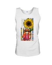 Happy little hippie Independence day Unisex Tank tile