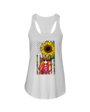 Happy little hippie Independence day Ladies Flowy Tank tile