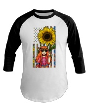 Happy little hippie Independence day Baseball Tee tile