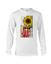 Happy little hippie Independence day Long Sleeve Tee tile