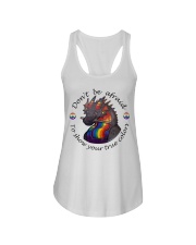 Don't be afraid Ladies Flowy Tank tile