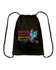 Don't be afraid Drawstring Bag tile