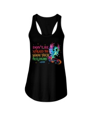 Don't be afraid Ladies Flowy Tank tile