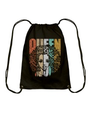 Black queen Drawstring Bag tile