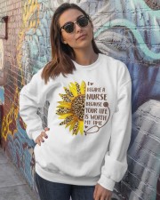 I becamer a nurse Crewneck Sweatshirt lifestyle-unisex-sweatshirt-front-3