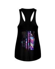 Trucker holographic heart Ladies Flowy Tank tile