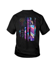 Trucker holographic heart Youth T-Shirt tile