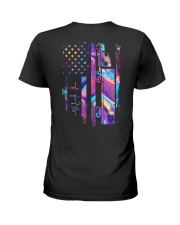 Trucker holographic heart Ladies T-Shirt back