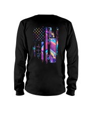Trucker holographic heart Long Sleeve Tee tile