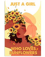 Just a girl who loves sunflowers 11x17 Poster front