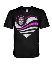 American heart Independence day - Printed apparels V-Neck T-Shirt tile