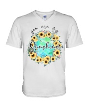 You are my sunshine V-Neck T-Shirt tile