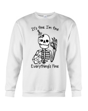 It's fine I'm fine Crewneck Sweatshirt tile