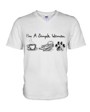 I'm a simple woman V-Neck T-Shirt tile
