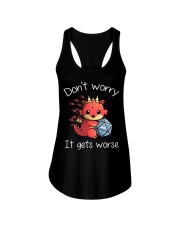 Don't worry It's gets Ladies Flowy Tank tile
