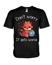 Don't worry It's gets V-Neck T-Shirt tile