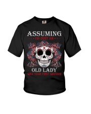 Assuming I'm just an old lady Independence day Youth T-Shirt tile