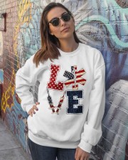 Love Independence day Crewneck Sweatshirt lifestyle-unisex-sweatshirt-front-3