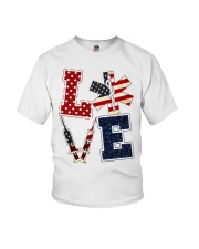 Love Independence day Youth T-Shirt tile