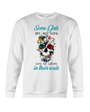 Some girls are just born with Crewneck Sweatshirt front