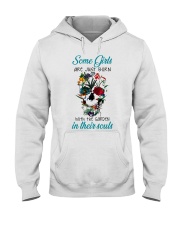Some girls are just born with Hooded Sweatshirt tile