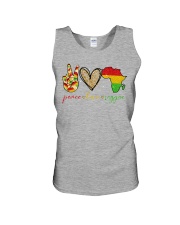 Peace love reggae Unisex Tank tile