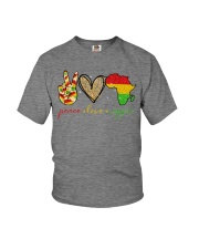 Peace love reggae Youth T-Shirt tile