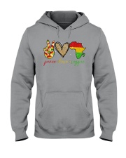 Peace love reggae Hooded Sweatshirt tile