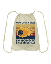 Out of my way Drawstring Bag tile