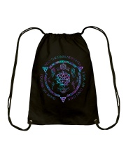 Into the darkness I roll Drawstring Bag tile