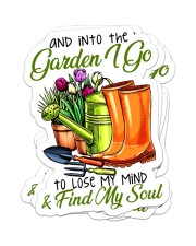 And into the garden I go Sticker - 4 pack (Vertical) front