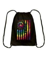 Tie dye American Independence day Drawstring Bag tile