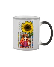 Happy little hippie Independence day Color Changing Mug tile