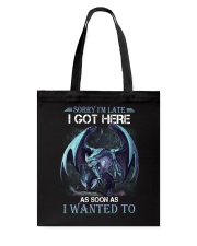 Sorry I'm late Tote Bag tile