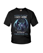 Sorry I'm late Youth T-Shirt tile
