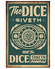 The dice giveth 11x17 Poster front