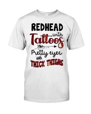 Redhead with tatoos Classic T-Shirt tile
