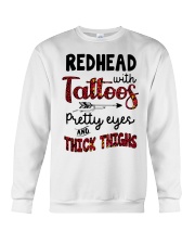 Redhead with tatoos Crewneck Sweatshirt front