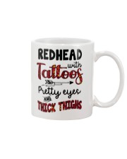 Redhead with tatoos Mug tile