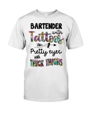 Bartender with tattoos Classic T-Shirt tile