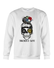 Trucker's wife Crewneck Sweatshirt tile
