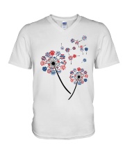 Pawtriot Independence days V-Neck T-Shirt tile